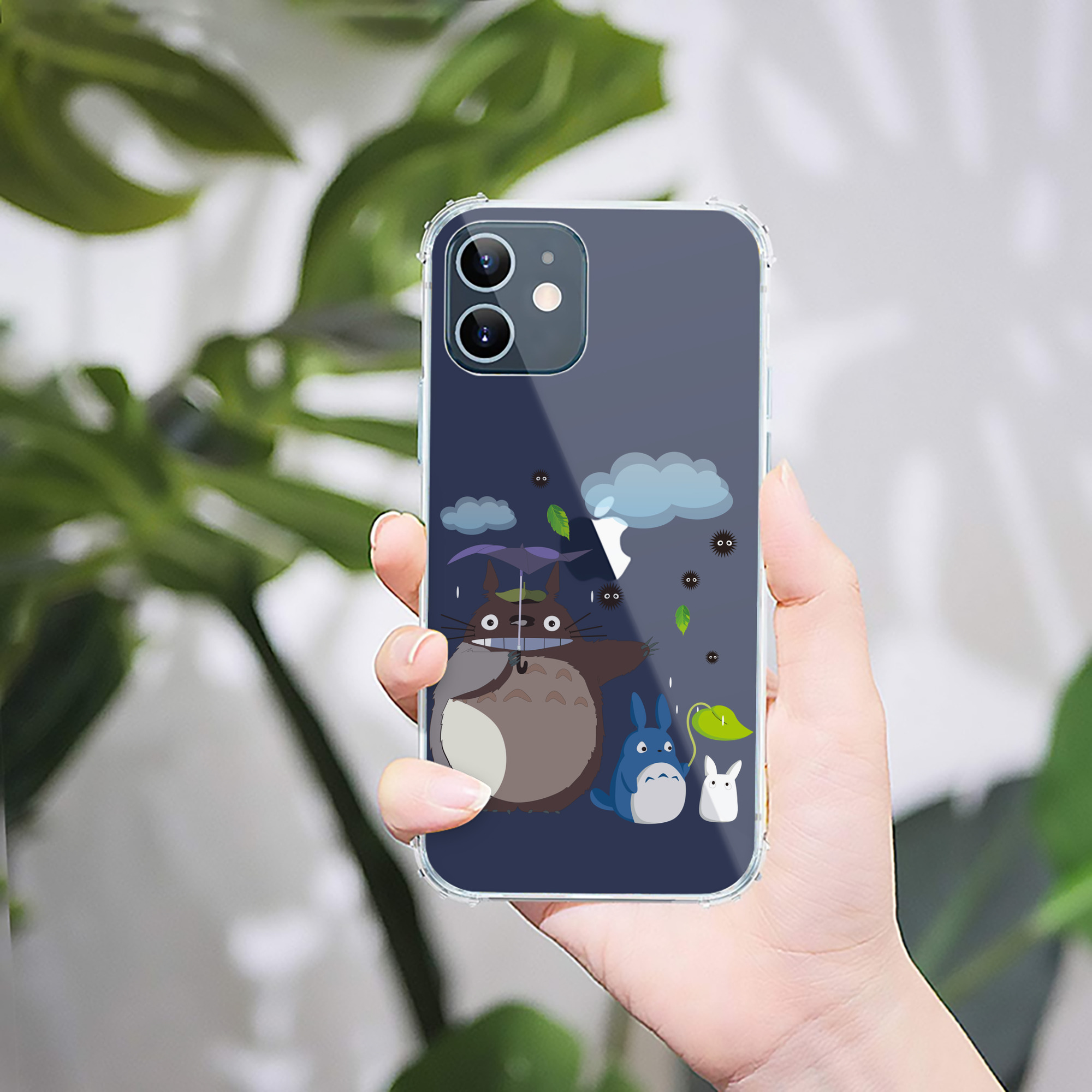 （画像用） となりのトトロ 草壁メイ 草壁サツキ My Neighbor Totoro Satsuki Kusakabe Mei Kusakabe 【iPhone 12シリーズ対応】透明スマホケース（クリアソフトケース）
